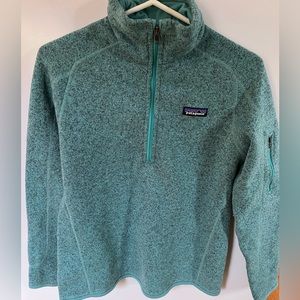 1212-Patagonia Better Sweater 1/4 zip Mogul Blue